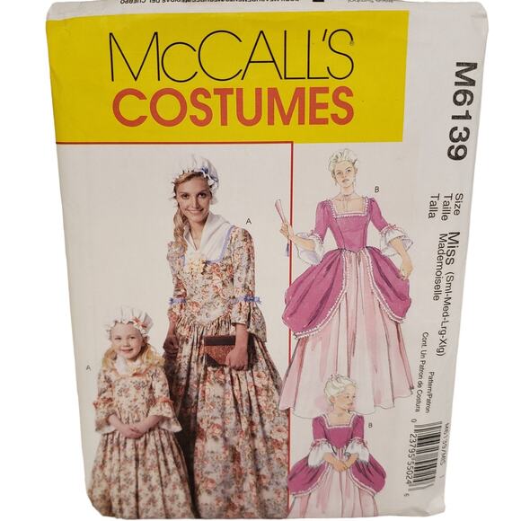 McCall's | Office | Mccalls Costumes Sewing Pattern American Colonial ...